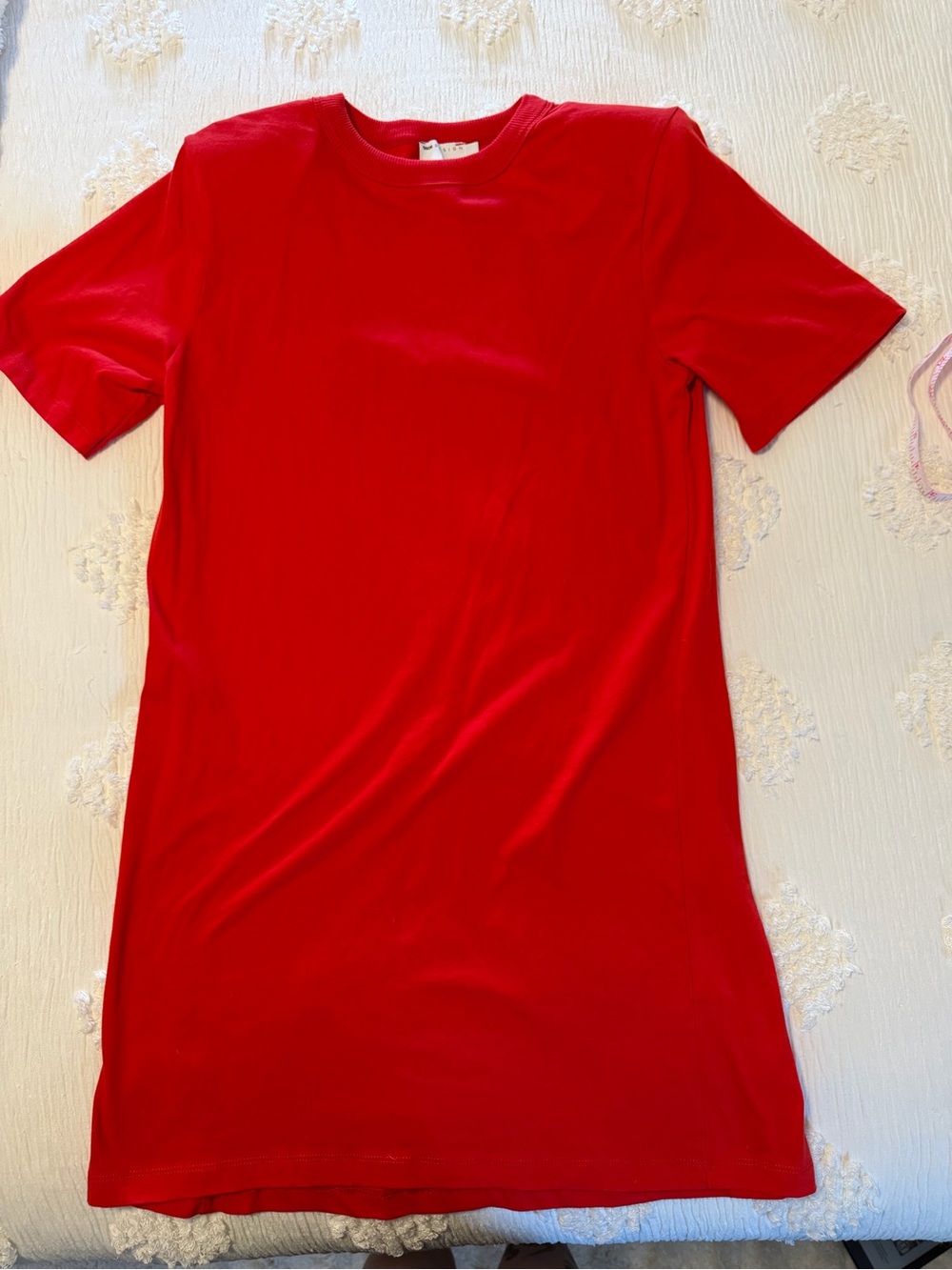 ASOS Red Short Sleeve T-Shirt Dress